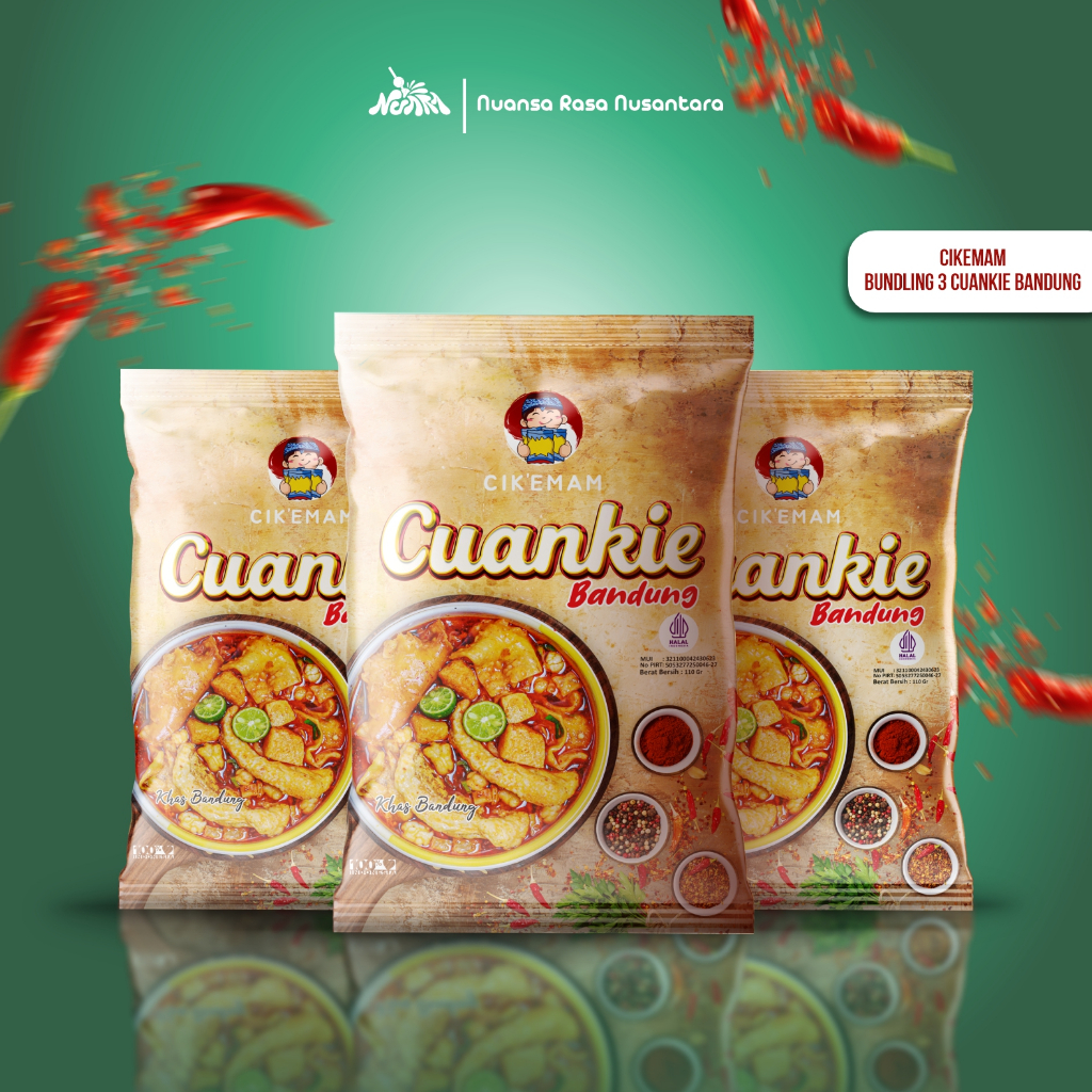 

[ TERLARIS & TERPERCAYA] CIKEMAM - PAKET CUANKI isi 3 PCS - Cuanki Kuah Instan - Cuanki Khas Bandung - Cuankie Pedas Halal