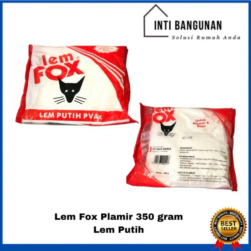 Lem Fox Lemfox 350gr 350 gr Lem Kayu Plamir Plamur Cat Putih