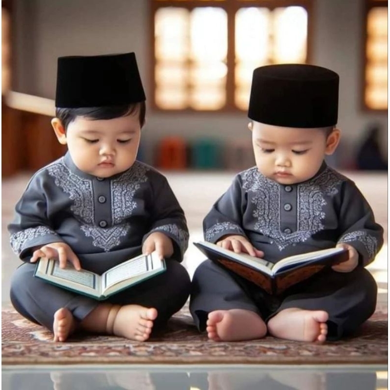 Peci Anak kopiah Balita bayi hitam polos umur 2 bulan - 7 tahun anak laki laki