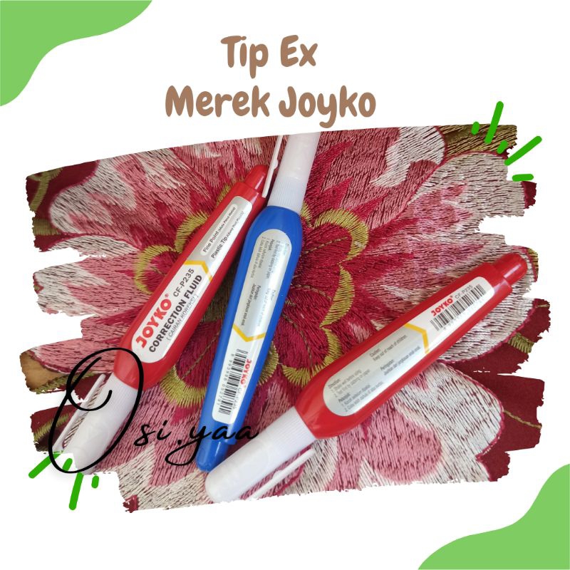 

Tip Ex Merek Joyko #Ukuran Kecil