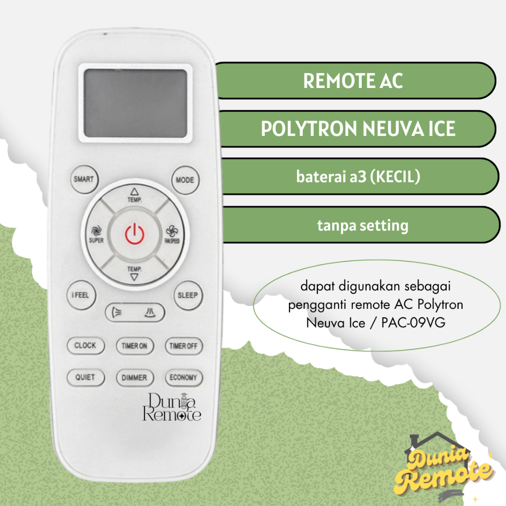 Remote Remot AC POLYTRON NEUVA ICE