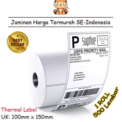 

KODE O46D LABEL THERMAL UKURAN A6 1 x 15 KERTAS STICKER BARCODE 1x15mm Isi 5 PCS