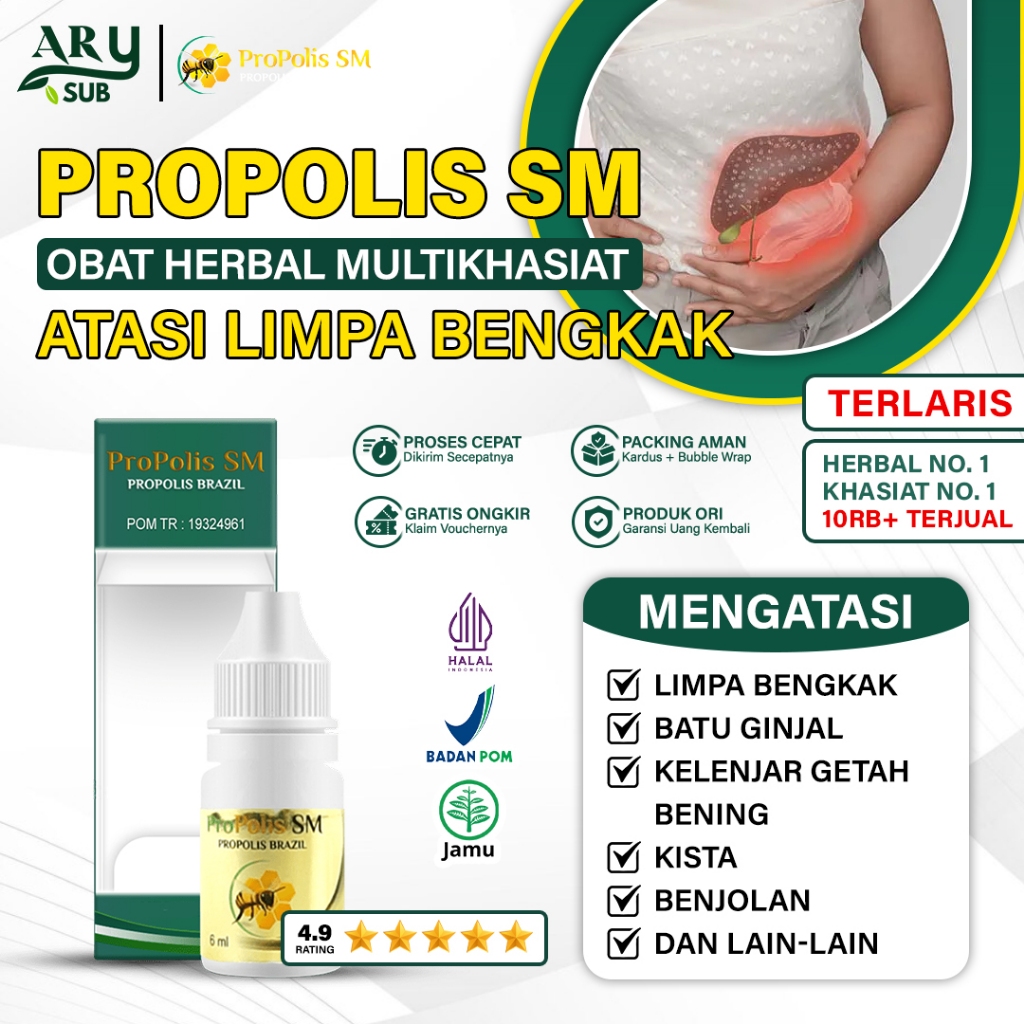 Obat Limpa Bengkak Pembengkakan Hati Fatty Liver Herbal Alami Propolis SM Asli Bisa COD Di Surabaya