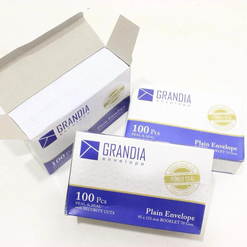 

100pcs Amplop Putih / Amplop Polos Pendek 104 Grandia (Pak)