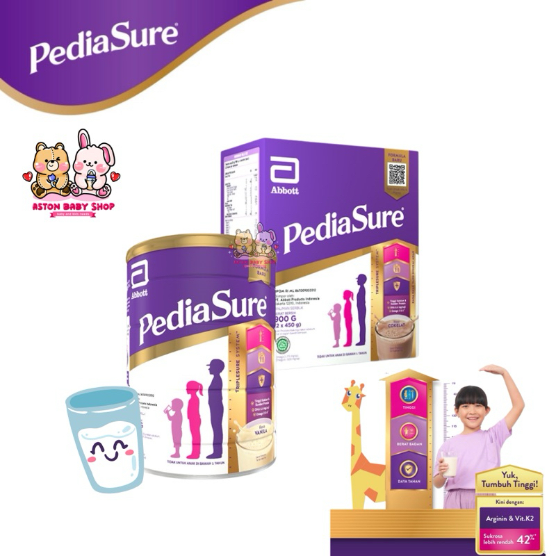 

Pediasure Triplesure 850gr/900gr Vanilla/ Madu/Coklat EXP DATE Akhir 2025 Susu Pertumbuhan Anak 1 Tahun Ke Atas