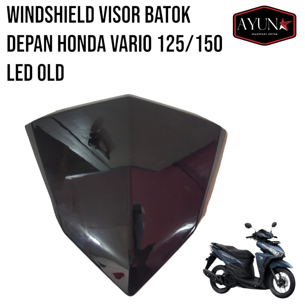 Windshield vario 125 led old Visor batok depan honda vario 150 led old visor batok depan vario