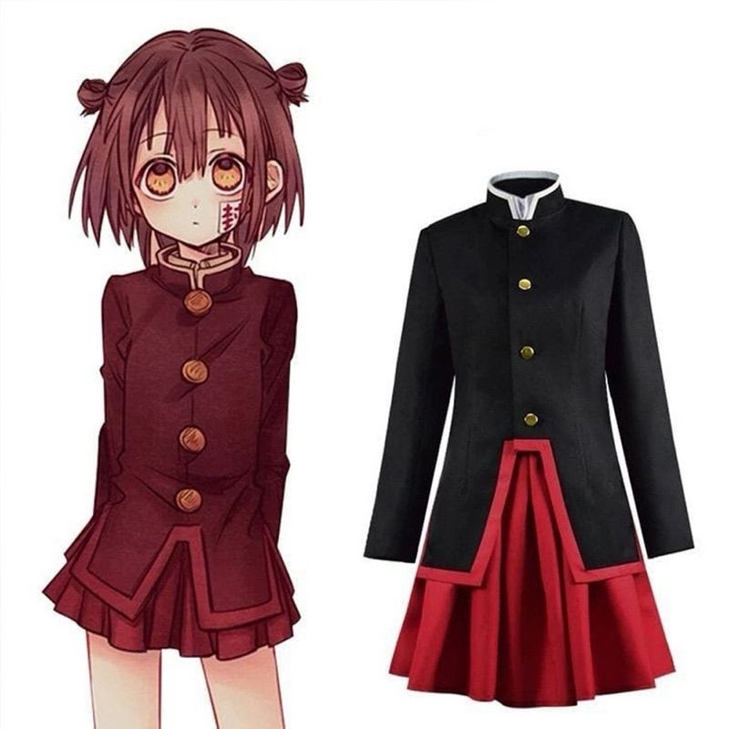 Kostum Cosplay Dress Cewek Hanako Anime Jibaku Shonen Hanakokun Costum Cosplay Anime Toilet Bound Fu