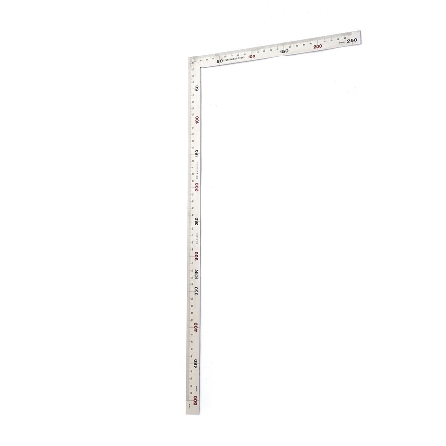 

Penggaris siku tukang /penggaris siku L satinless steel 25x50cm