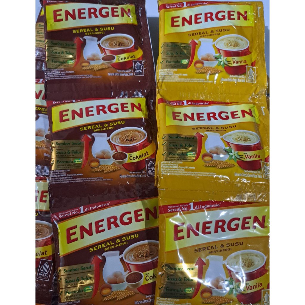 

ENERGEN/MINUMAN ENERGEN/RASA COKLAT/MINUMAN SEREAL/RASA VANILLA