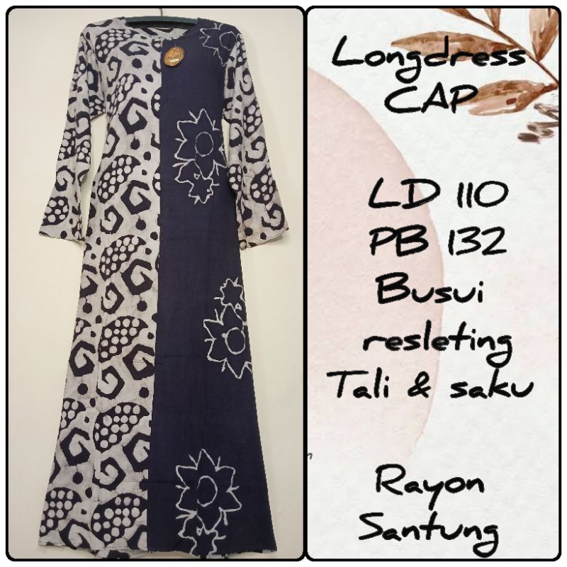 LONGDRESS BATIK CAP || LONGDRESS BATIK BUSUI