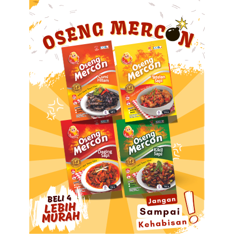 

OSENG MERCON SIAP SANTAP 200 GRAM LEVEL PEDAS DAN SEDANG DIJAMIN HALAL