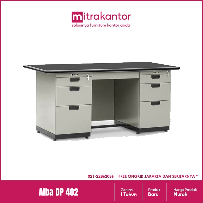 Meja Kantor Besi Alba DP 402 Mitra Kantor