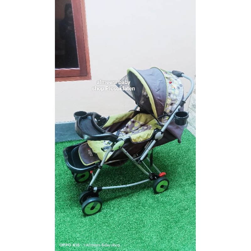 stroler second merk pliko/ kereta dorong bayi dua arah/ Stroller baru dan second/ Stroler second bag