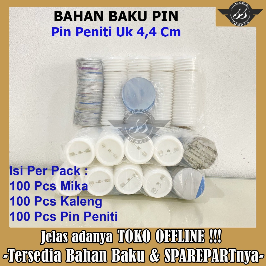 Bahan Baku Pin 44 Polos