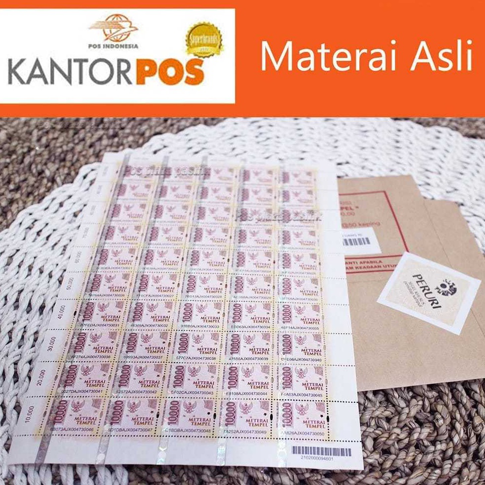 

KODE R63F Materai 1 Asli Pos Indonesia Meterai Matrai Perangko 1 pcs