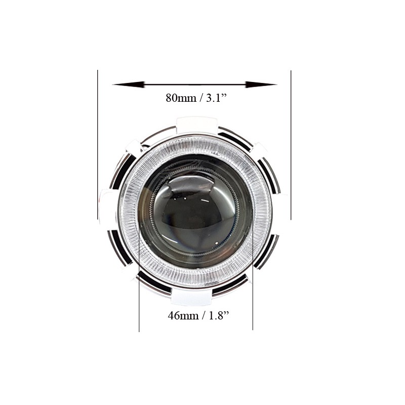 Lampu Vahid AES Projector Motor HID Projie Bulat Super Mini MH1