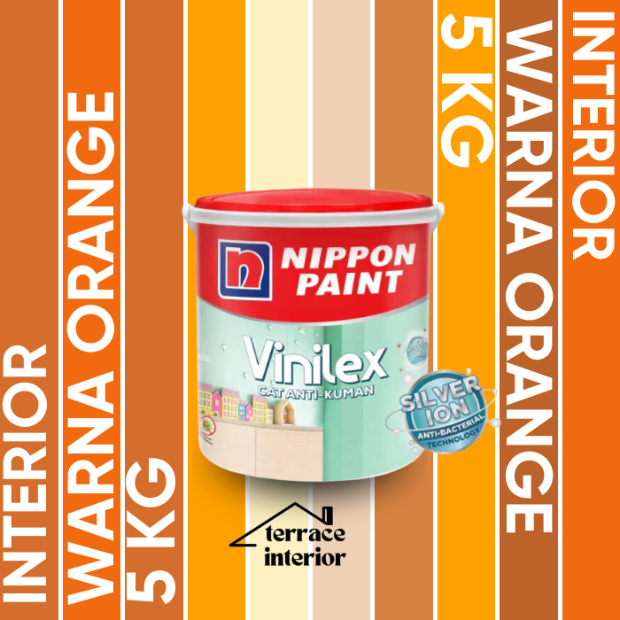 Cat Tembok Vinilex Silver Ion Nippon Paint Interior Warna Orange 5kg