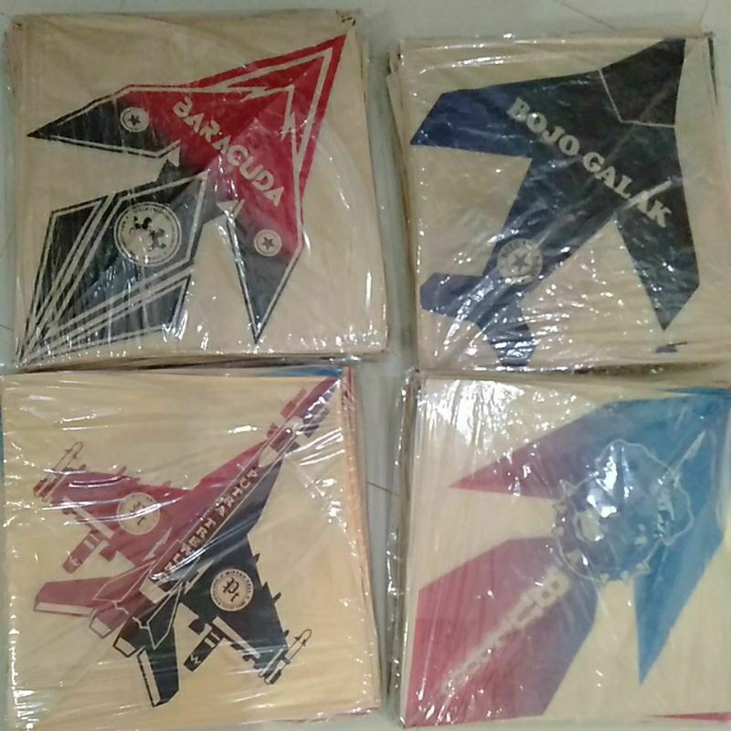 LAYANGAN SUKHOI KERTAS TISU COKLAT 1 PAK ISI 50 PCS