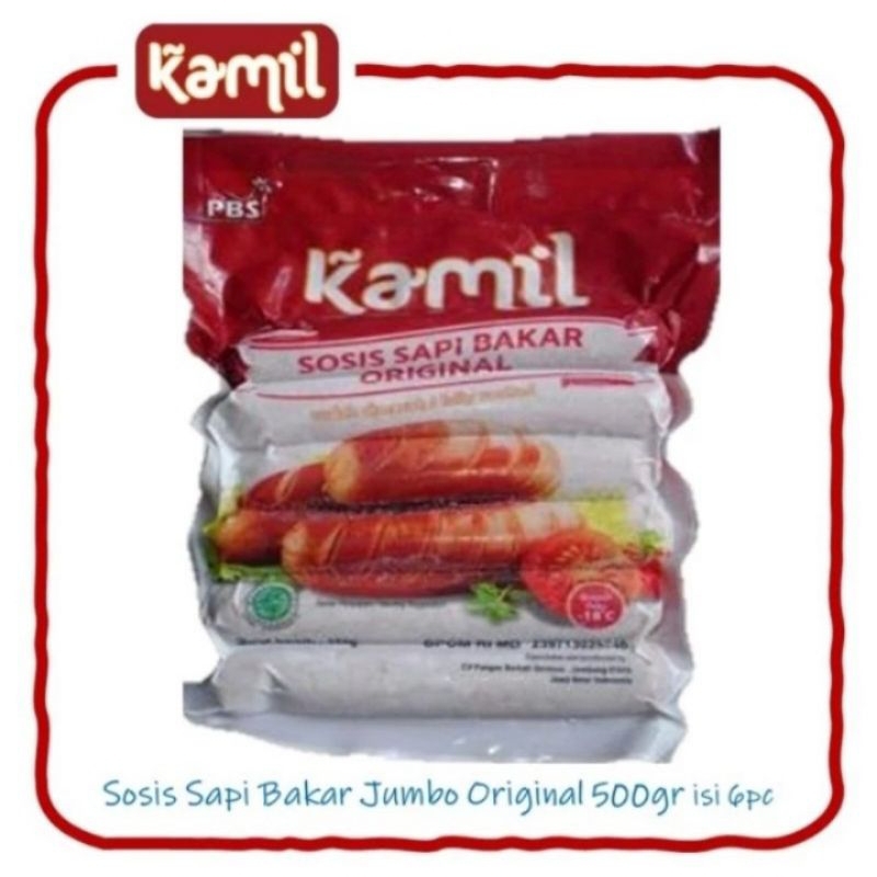 

Kamil Sosis Sapi Bakar Jumbo Original 1Kg isi 13pc