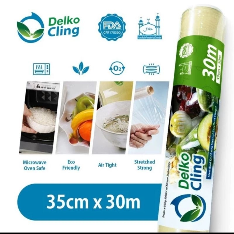 PLASTIK CLING WRAPPING MAKANAN DELKO CLING 35X30