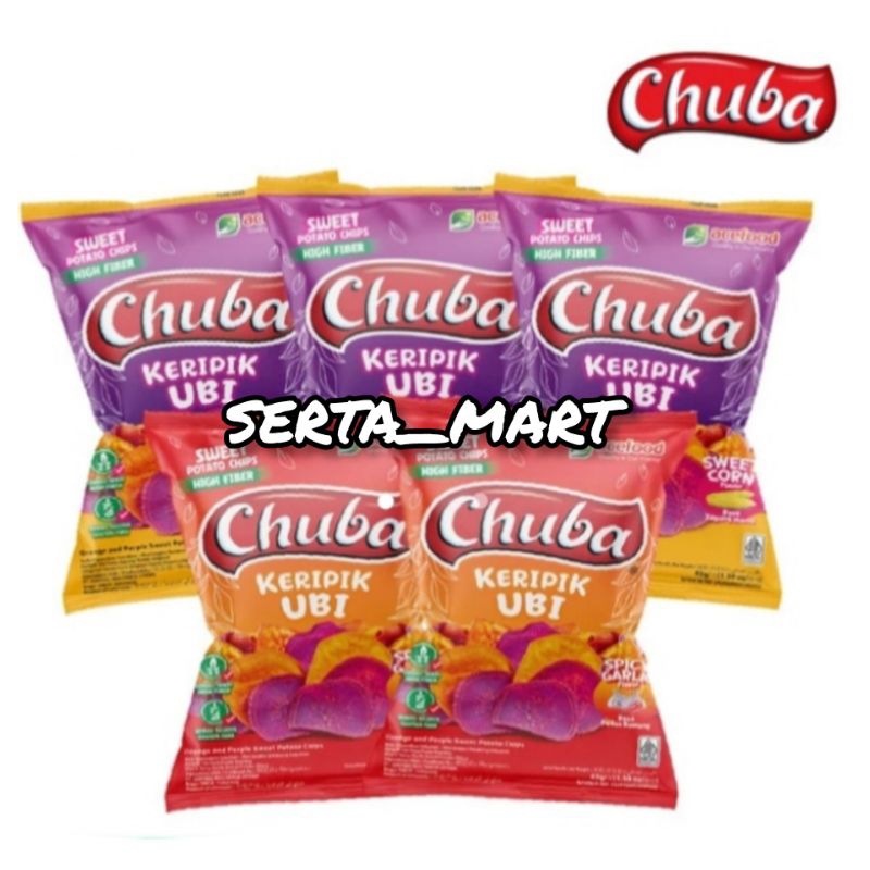 

Chuba Keripik Ubi 45gr - Chuba Kripik Ubi Sweet Corn / Spicy Garlic