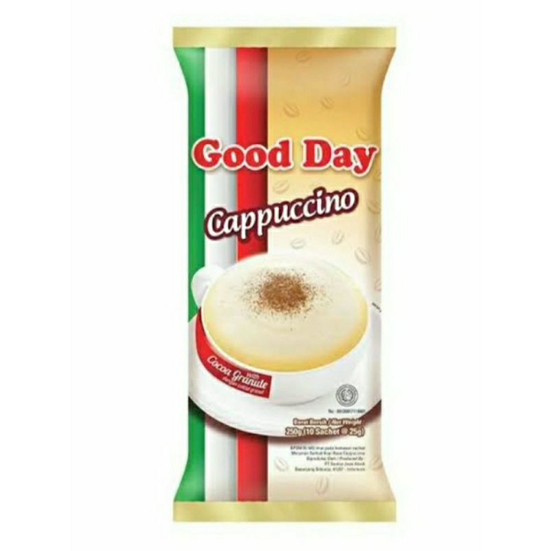 

good day kopi instan cappucino 10x25gr