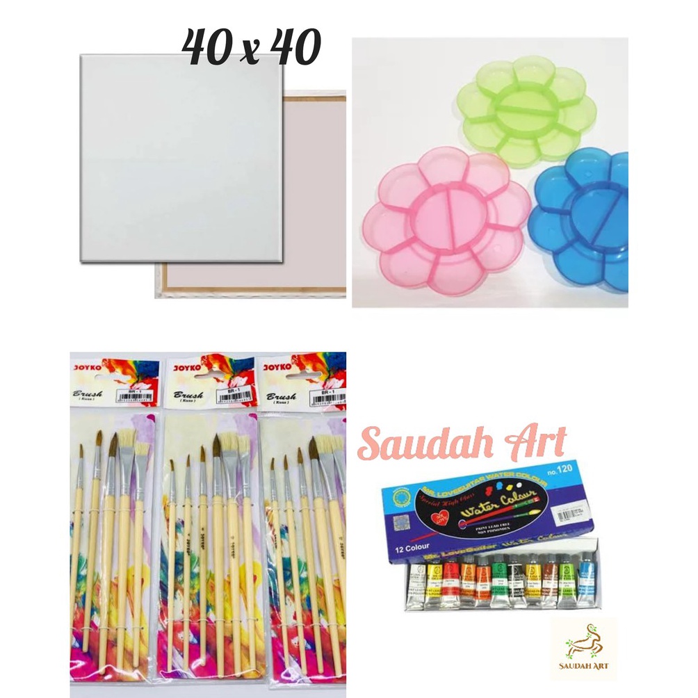 

KODE I35A Paket Kanvas Lukis kanvas 4x4kuaspaletcat air
