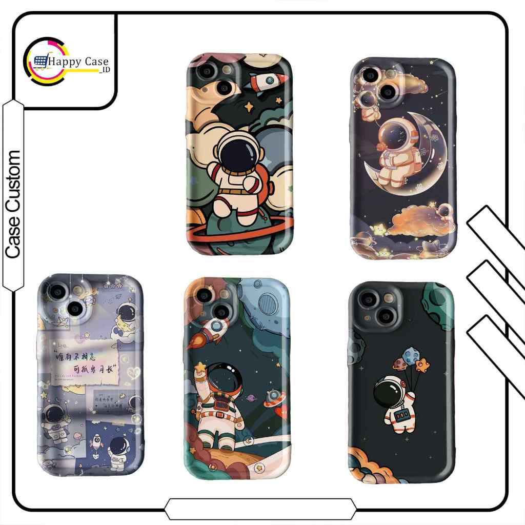 SOFTCASE SILIKON ROSE CUSTOM NASA UNTUK 8 8+ A20 A20S A22  RENO 4F 5 5F 6 7 C17 C20 C20A 9C 10 10A V