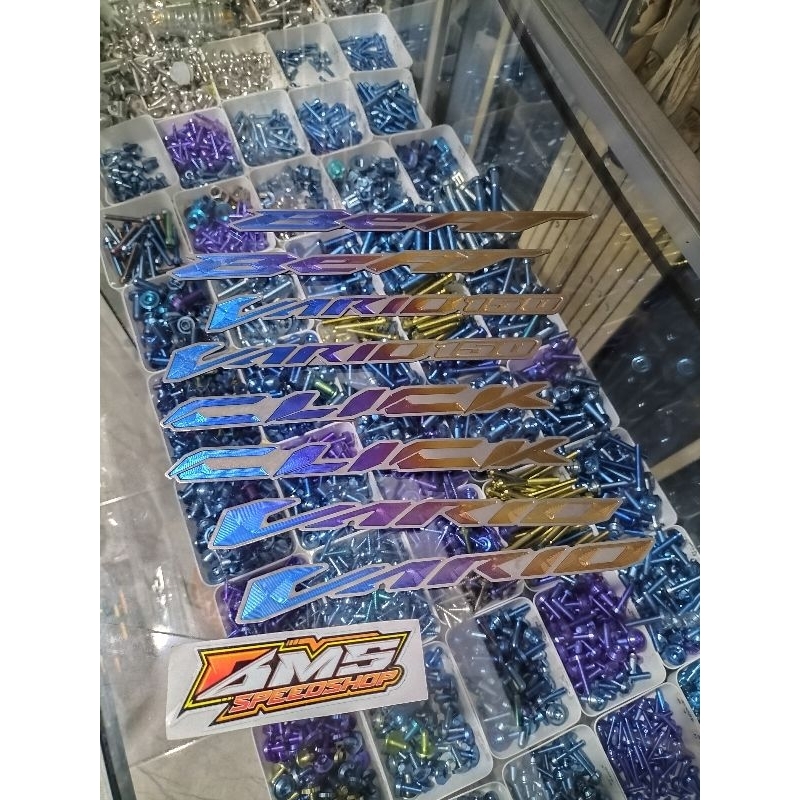 EMBLEM TITANIUM ORIGINAL VIETNAM VARIO 150,VARIO 125,CLICK,EMBLEM HUGGER,EMBLEM SENSOR,EMBLEM BATOK 