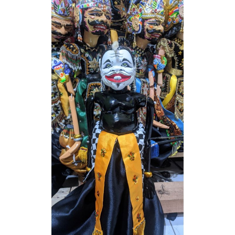 wayang golek semar standar pentas ukuran No. 2 tidak terlalu besar