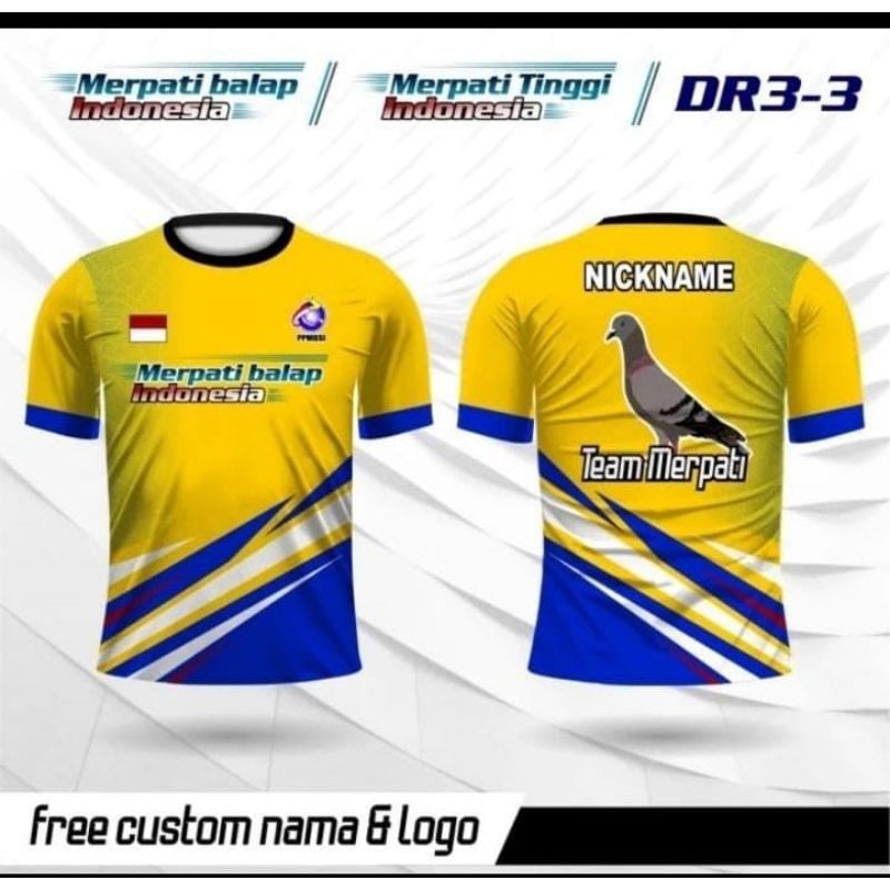 Jersey merpati balap kaos merpati custom nama