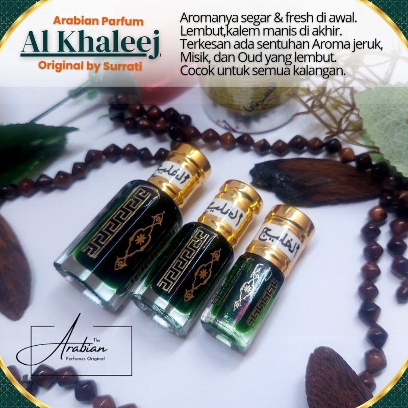 Parfum Al Khaleej Parfum Mewah Surrati 100% Bibit Murni