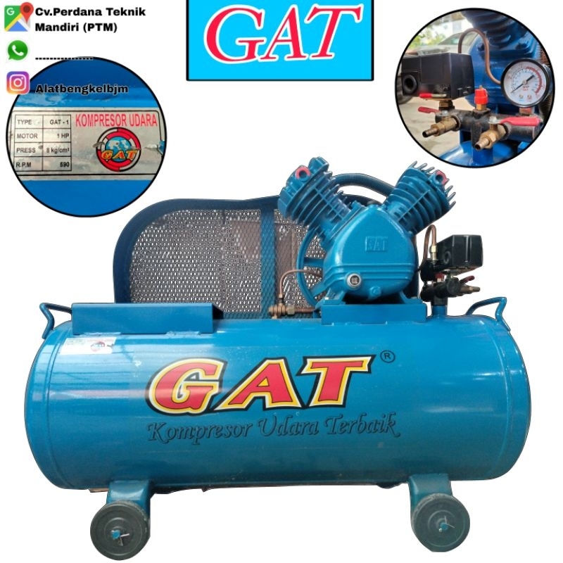 COMPRESSOR "GAT" 1HP TABUNG ||COMPRESSOR 1HP TANPA ENGINE/MESIN, CUMA TABUNG SAJA