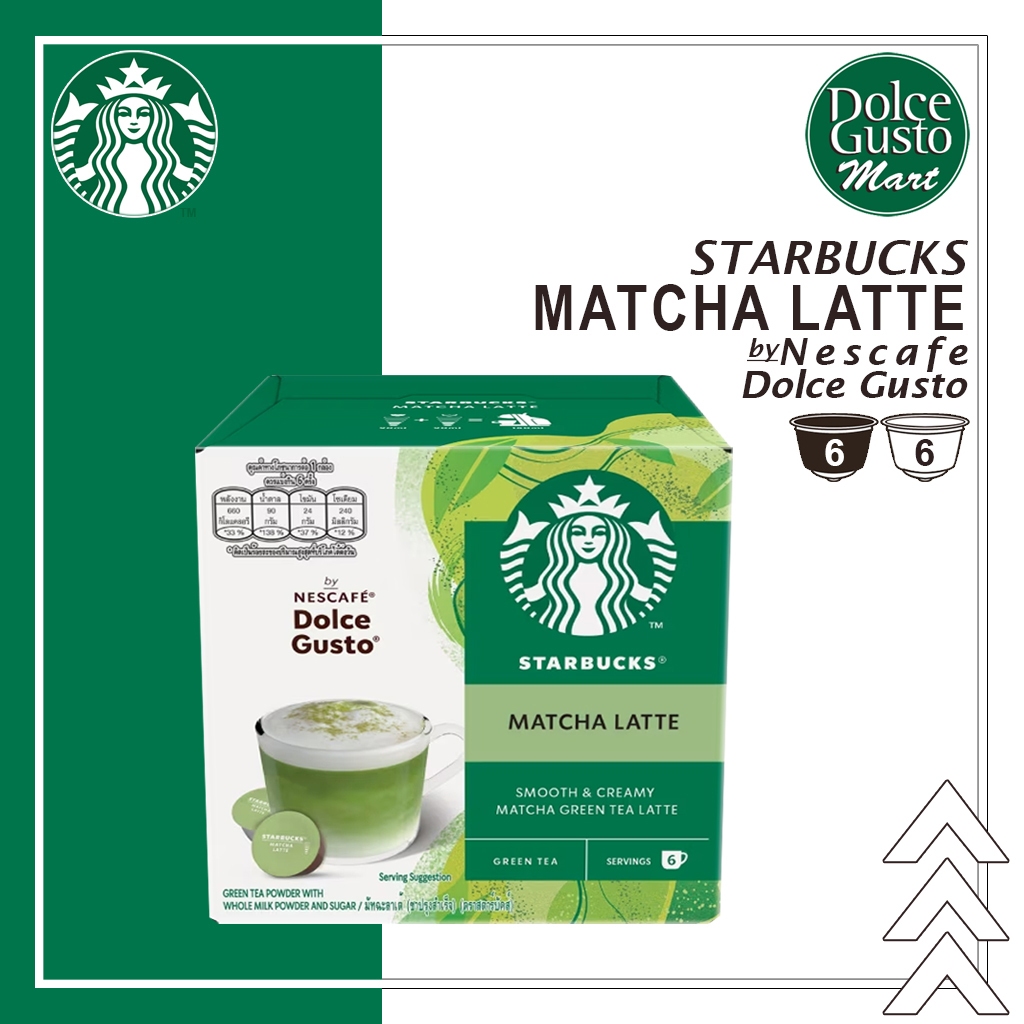 

Starbucks Matcha Latte By Nescafe Dolce Gusto Capsule - Teh Hijau Kapsul Latte
