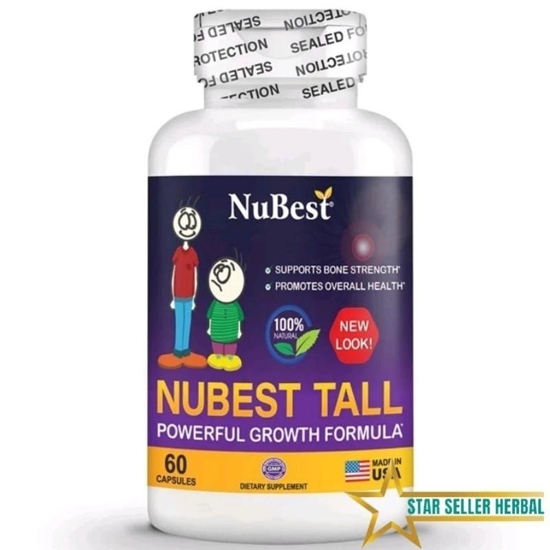 Nubest Tall 10+ Penambah Petinggi Badan Alami Nubest Tall Original USA