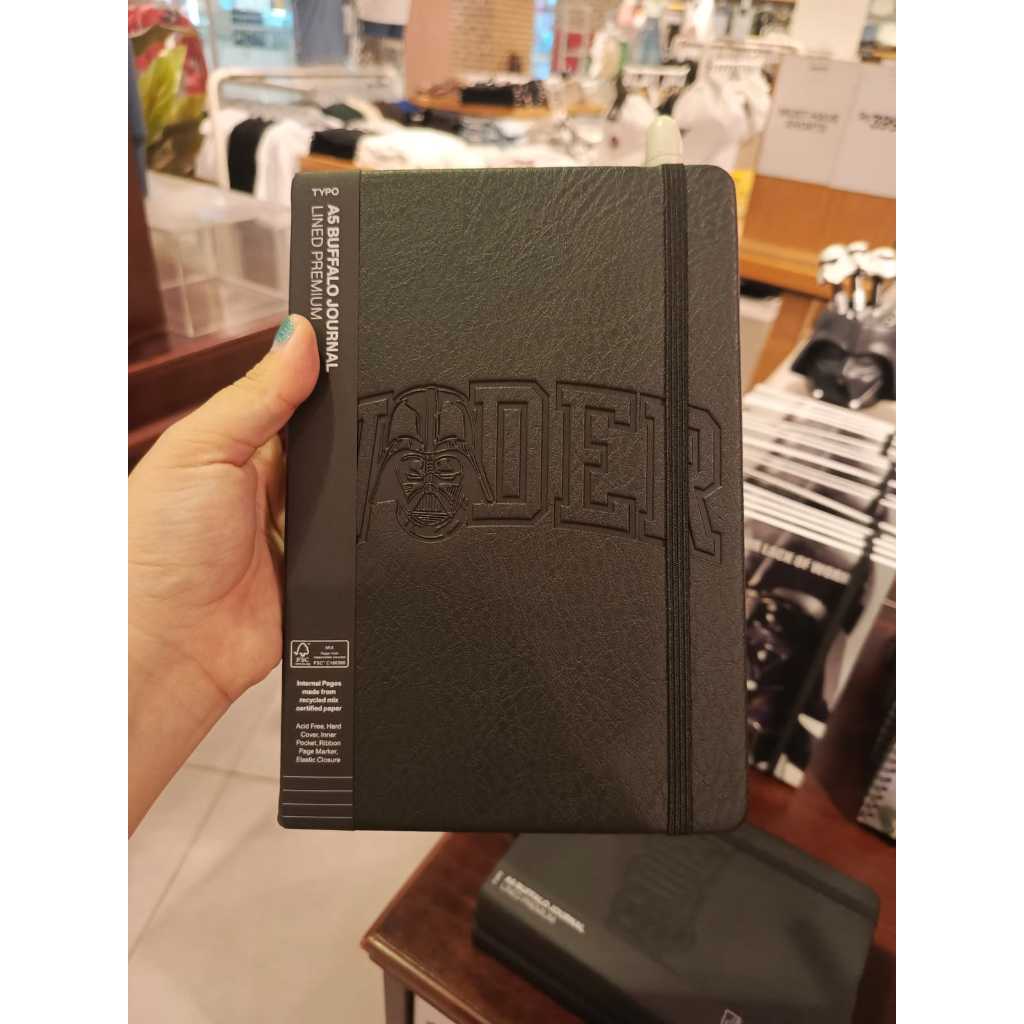 

Typo Starwars Star Wars Darth Vader Original A5 Journal Lined Pages Book Buku Catatan Garis 3D NEW ARRIVAL
