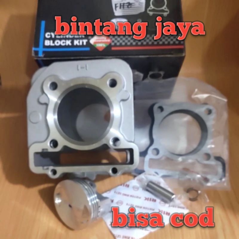 blok seher/boring/cylinder blok bore up buat mio j/x ride uk 58mm merk moto 1