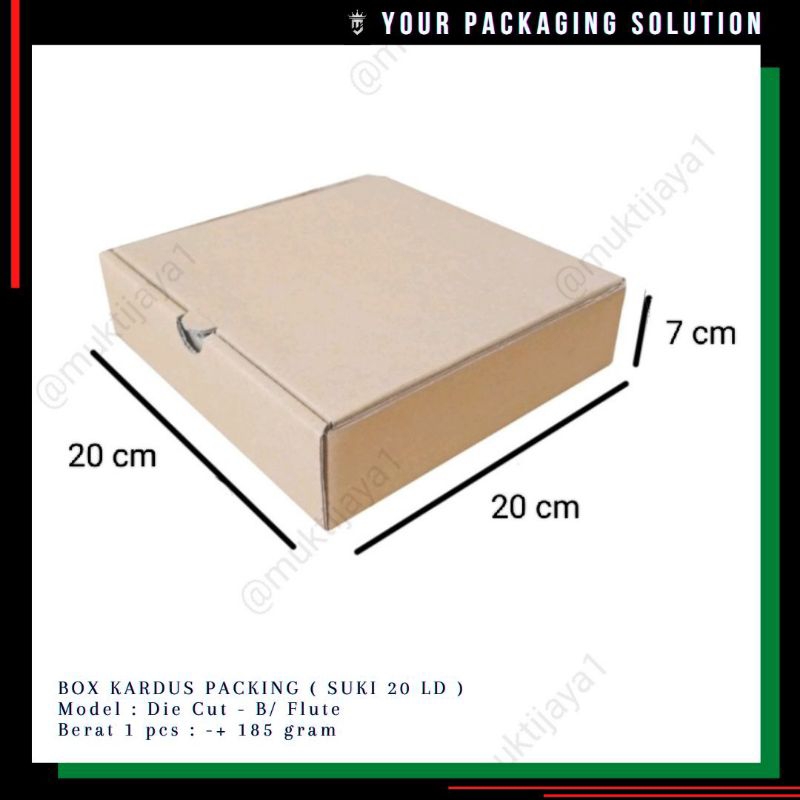 

Box Suki 20 • Uk. 20x20x7cm LD • Kotak/ Kardus/ Packing