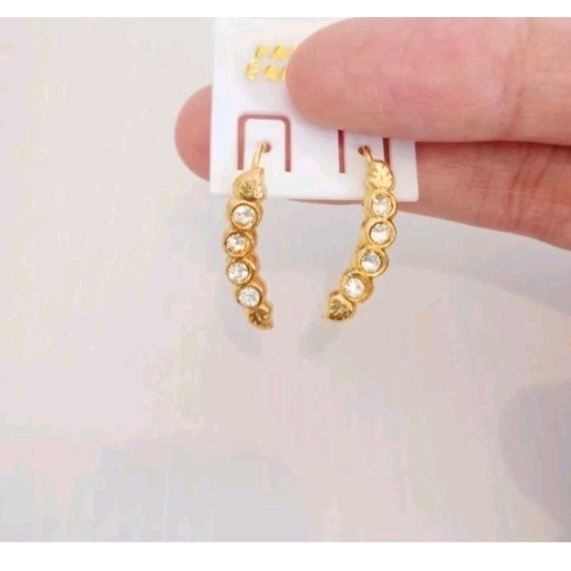 anting / giwang rit mata 4, anting xuping, anting sanggul, anting anak perempuan, anting plastik, an