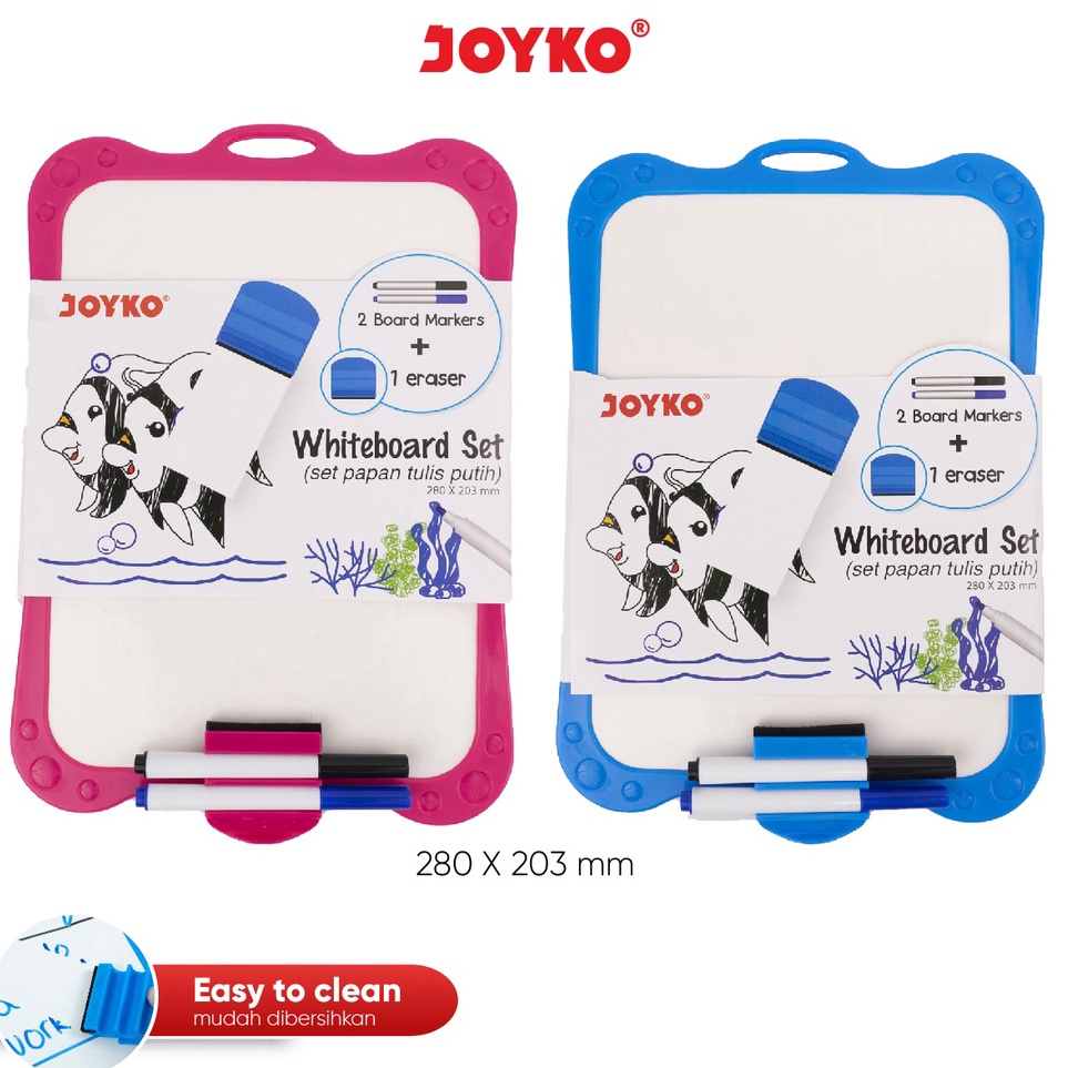 

KODE T67R Papan Tulis Putih Set Whiteboard Set Joyko WBS17CO