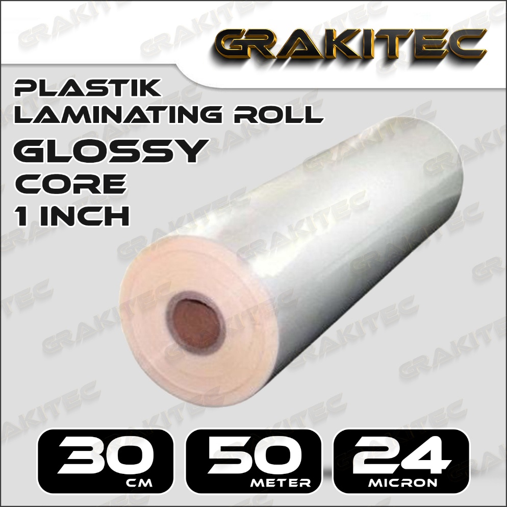 

KODE D1T Plastik Laminating Roll Glossy 3cm x 5m x 24 Mic