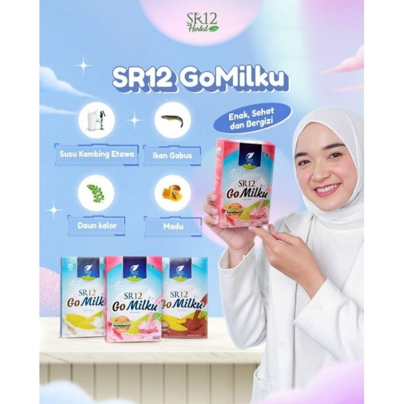 

GO MILKU SR12 Susu kambing etawa premium susu bubuk BPOM