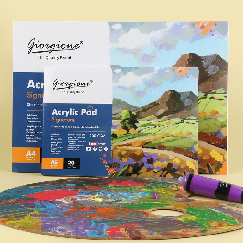 

KODE M12L Giorgione Canvas Sketchbook Acrylic Oil Paint Pad Book Buku Gambar Kanvas Lukis Cat Minyak Akrilik A4A5 GAC2