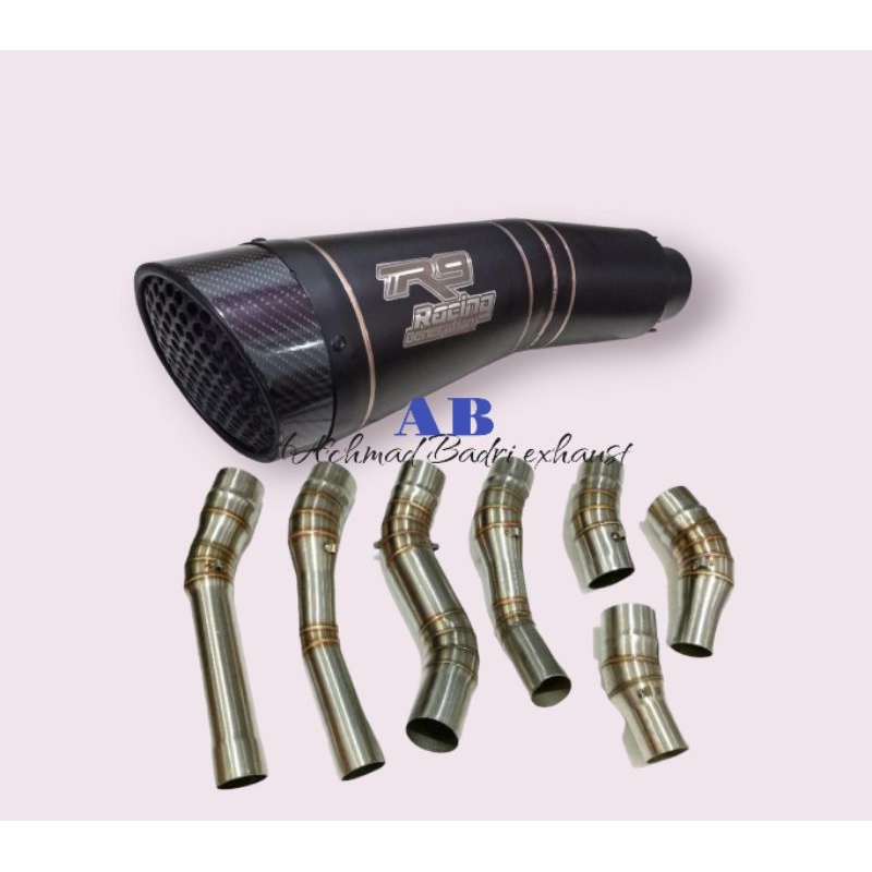 slip on Knalpot r9 h2 hitam slip on cbr150r slip on cb150r slip on ninja 250 slip on r25 slip on mt2