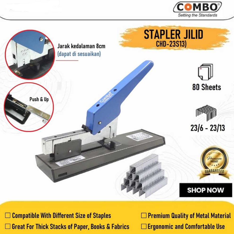 

KODE Q77S Alat stapler jilid besar 23S13HD12N23 Combo