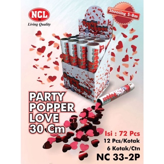 

KODE C89B party pooper conffeti ncl 3 cm isi hati merah semua bukan sampah