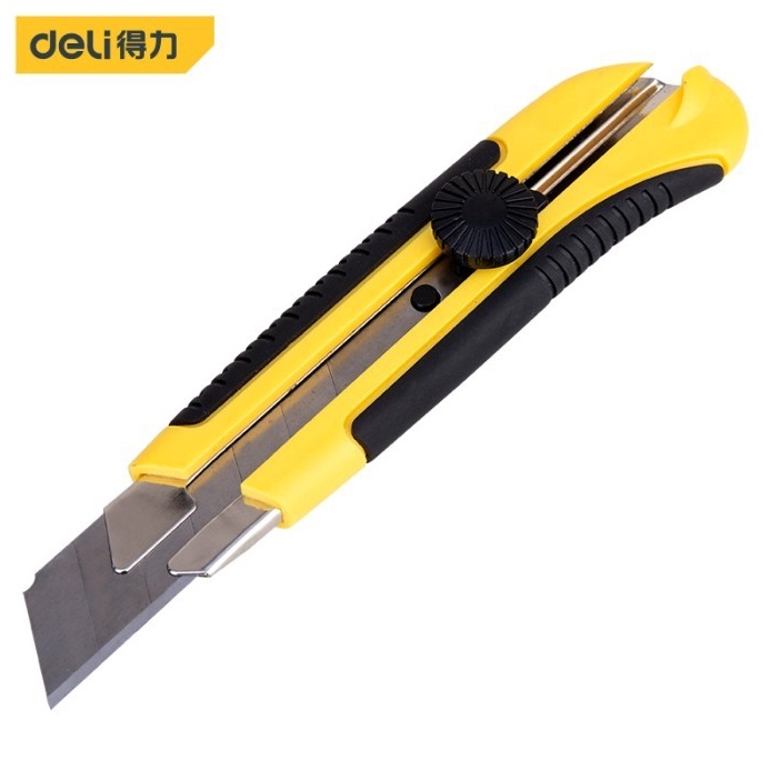

KODE C85H Deli Cutter Pisau Baja 25mm Sk5 Kunci Manual Perkakas DL35