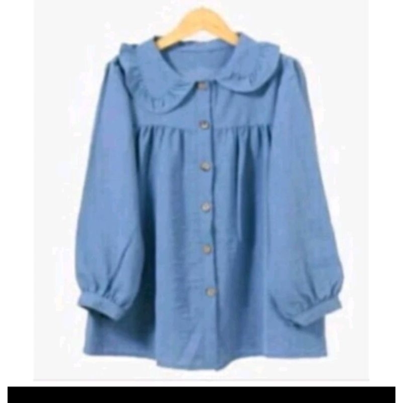 VALINA BLOUSE CRINKLE AIRFLOW// BLOUSE REMPEL TERBARU