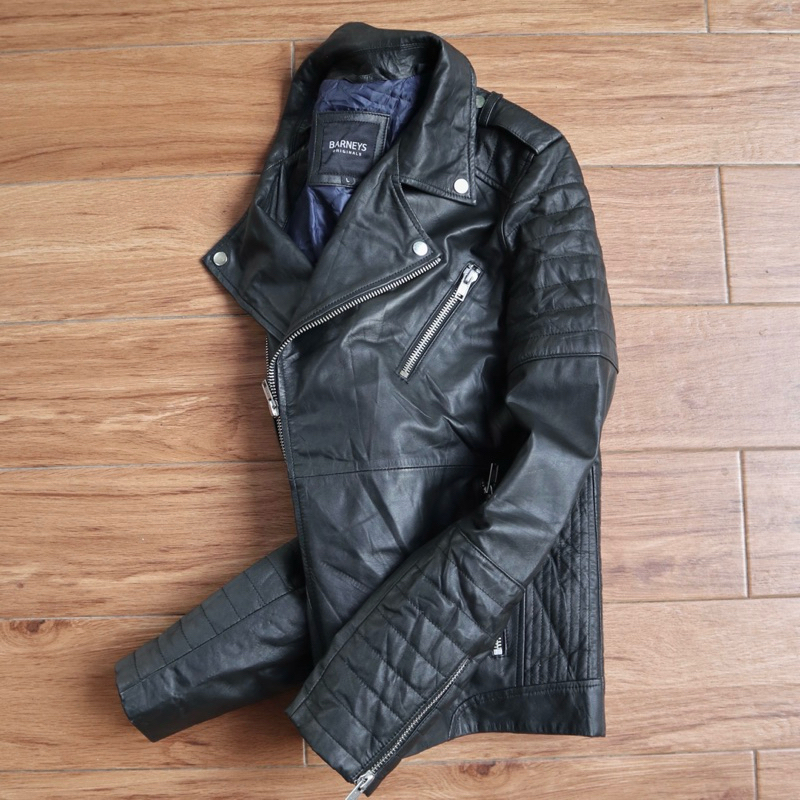 Original Jaket kulit asli size L ramones biker double rider racing touring Pl bekas preloved second