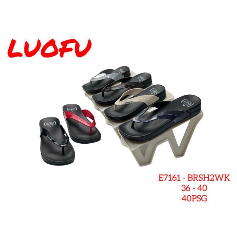 Luofu E7161-BRSH2WK Sandal Jepit Karet Wanita Dewasa Empuk Ringan 36 - 40
